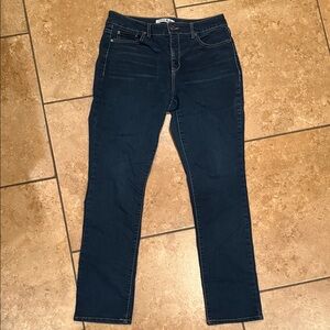 CODE BLEU Dark Wash Chelsea Classic Straight Leg Jeans - Classic Navy